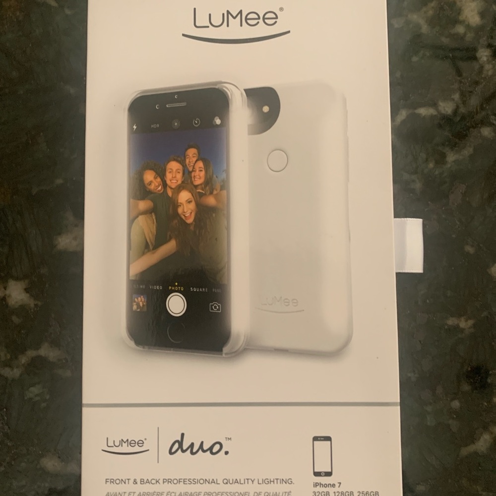 Lumee duo iPhone 7 case - white NWT